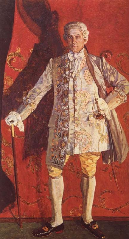 Alexander Yakovlevich GOLOVIN Portrait of Dmitry Smirnov as Grieux in Jules Massent-s Manon China oil painting art